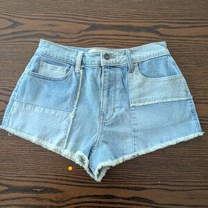 Hollister Denim Patchwork Shorts